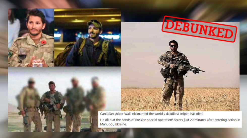 No, the infamous Canadian sniper Wali has not been killed in Ukraine